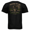 Freedom Tee back, black