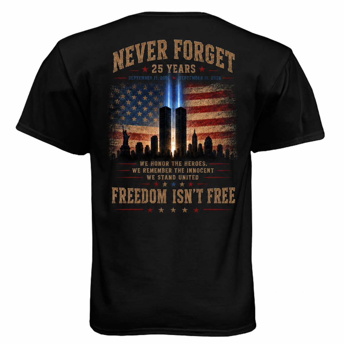 Memorial Tee back, black
