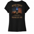 Memorial Women's V-Neck back, black