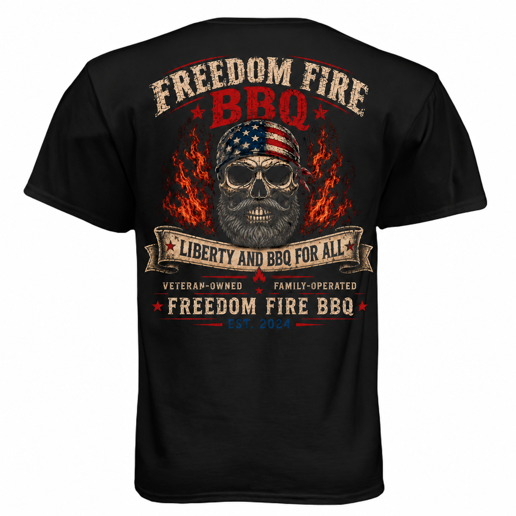 Skully Tee back, black