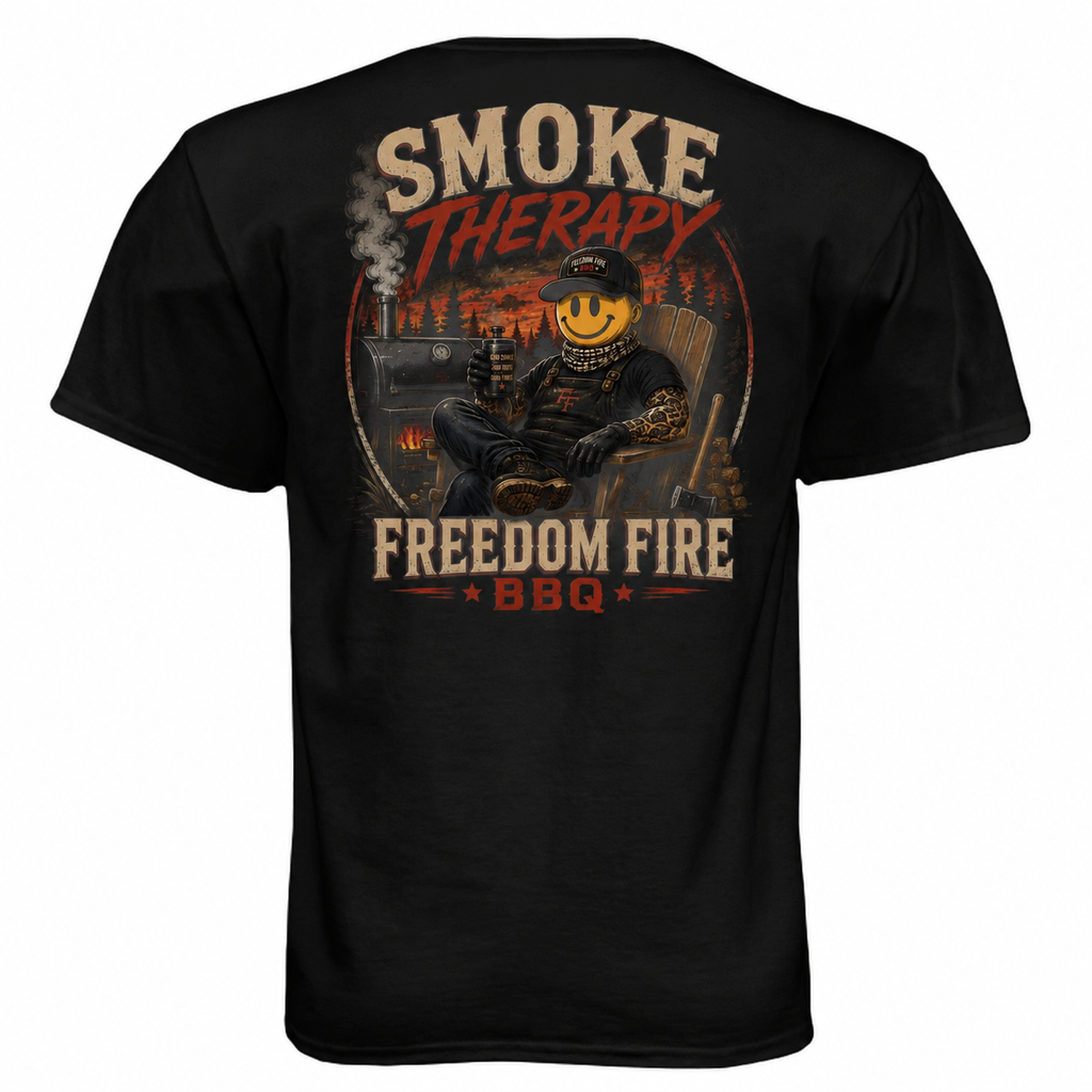 Smoke Therapy Tee back, black