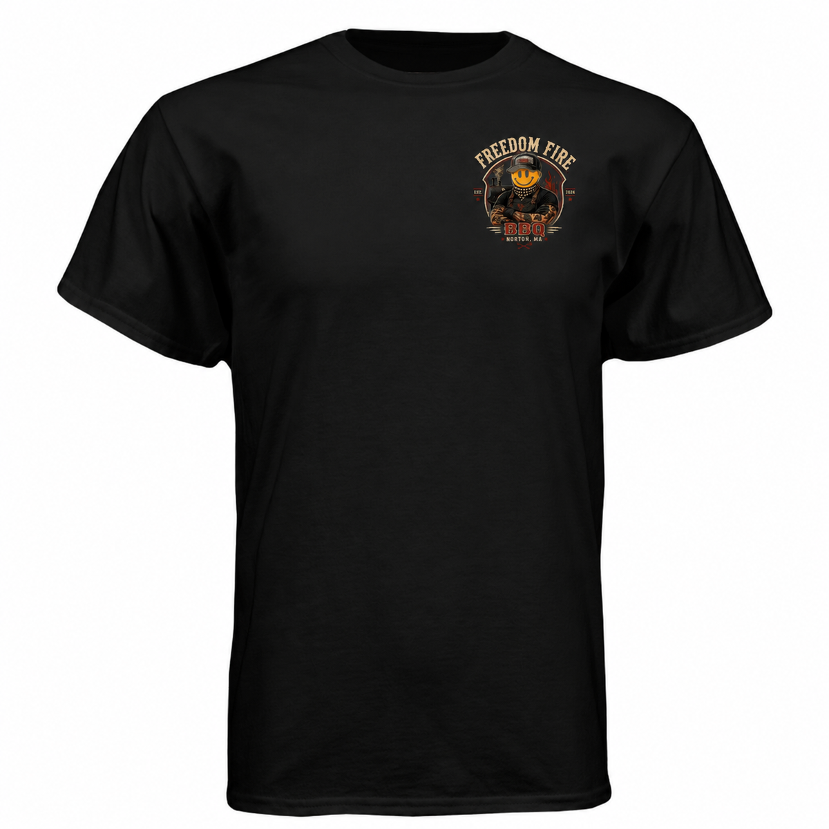 Smoke Therapy Tee front, black